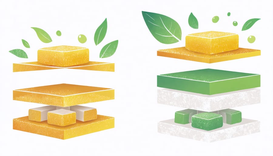 Diagram of innovative eco-friendly packing techniques for candy